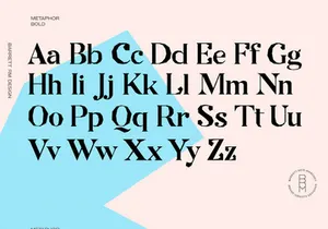 Metaphor Free Display Font