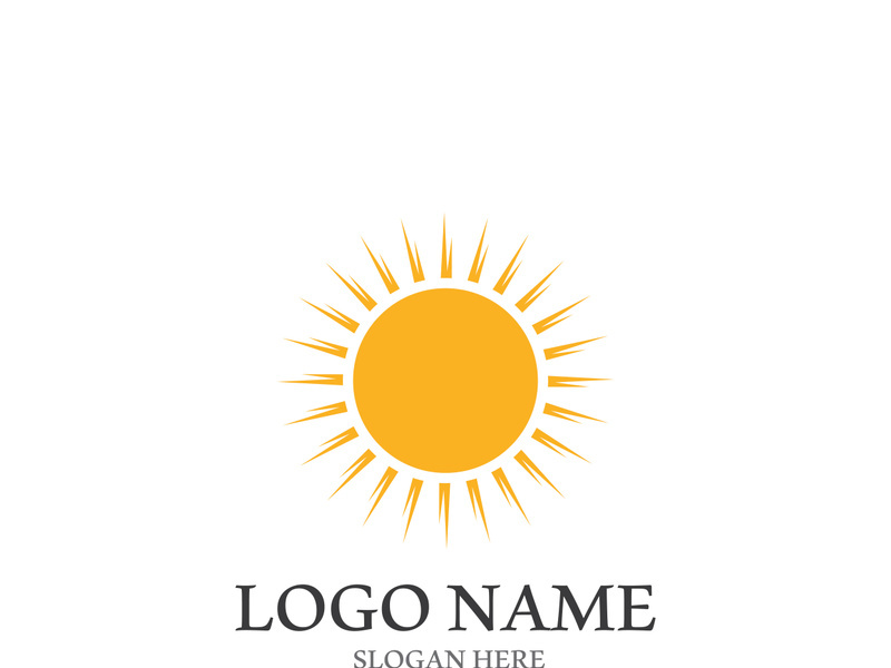 Sun vector illustration icon logo template design