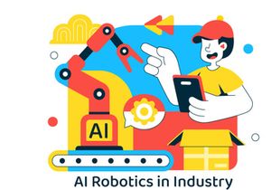 10 AI Robotics In Industry Illustration