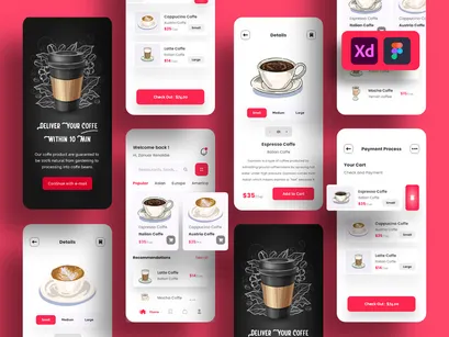 Coffee Store App UI Kits