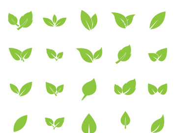 Leaf logo vector icon design template preview picture