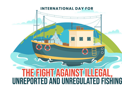 10 International Day for the Against Illegal Fishing Illustration