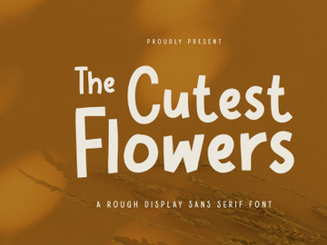 Cutest Flowers - Display Font preview picture