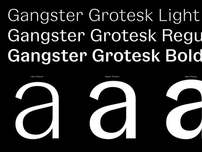Gangster Grotesk: Free typeface in 3 weights