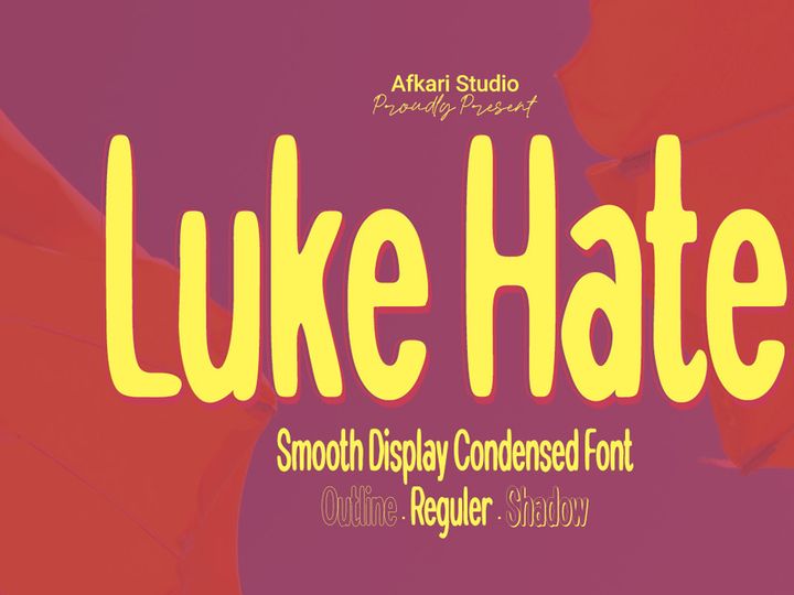 Luke Hate - Smooth Display Condensed Font