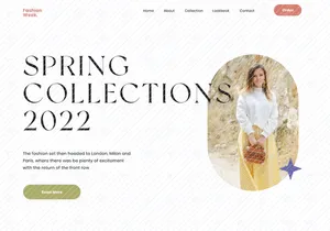 Spring Fashion Landing Page