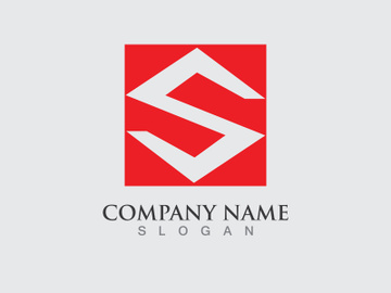 S letter logo initial company name preview picture