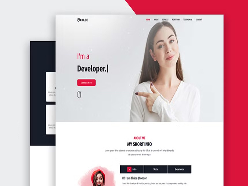 Personal Portfolio Landing Page website