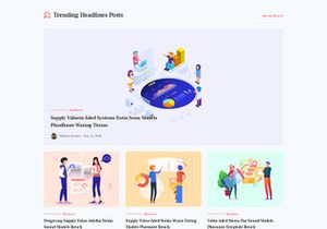 Gutenberg Blog PSD Template