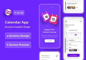 Calendar Schedule Management App Design