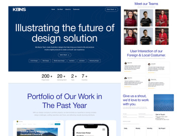 Kins Landing Page -  Potrfolio Design preview picture