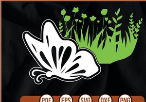 butterfly vintage t shirt Design