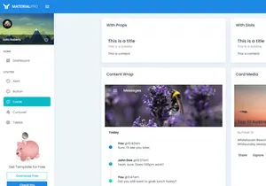 MaterialPro Free NuxtJs Admin Dashboard Template