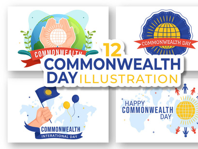 12 Commonwealth of Nations Day Illustration