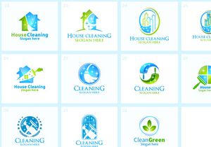 30+ Cleaning Service Logo Bundle