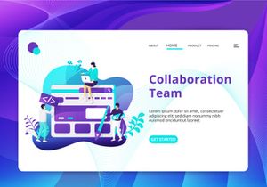 Team Work set Illustration