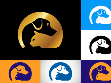 Pet care logo design template. Animal logo design vector icon illustration preview picture