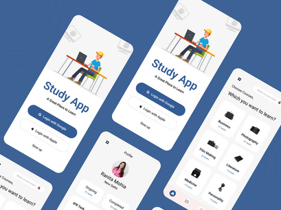 Online Course Education App Mobile Application UI Kit