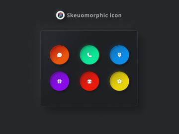 Skeuomorphic Icon - Free Download preview picture