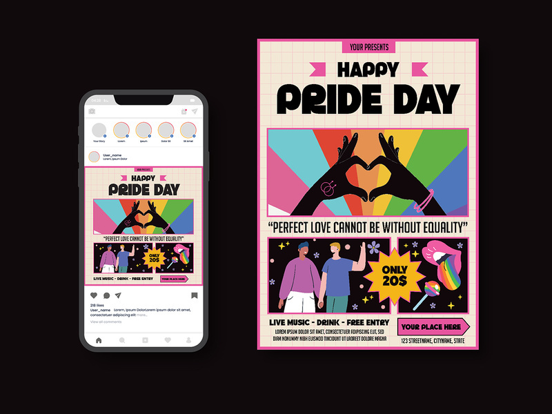 Happy Pride Day Flyer