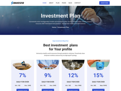 Investo - Hyip Investment Figma Template