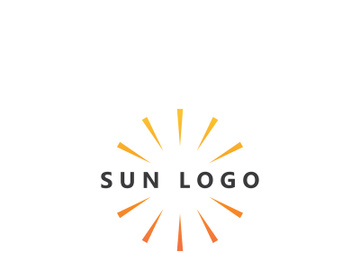 Sun logo design with a modern concept. preview picture