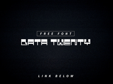 Data Twenty - Free Font preview picture