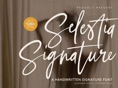 Selestia Signature - Handwritten Font