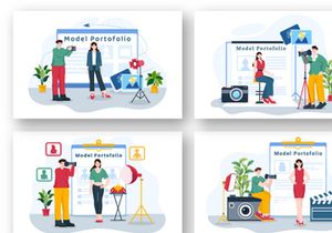 12 Model Portfolio Illustration