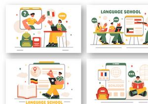 20 Language School Illustration