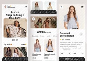 Women's Fashion store app UI Kit