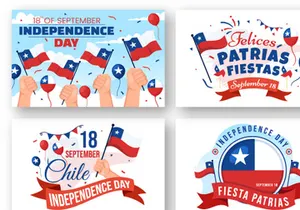 15 Chile Independence Day Illustration