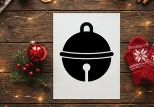 Christmas Bell Icon for Holiday Season Decorations and Greetings