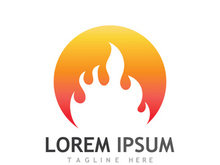 Fireball logo design with modern concept