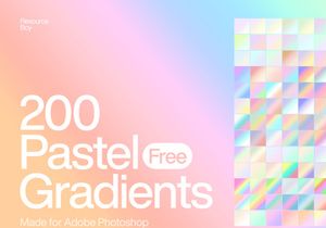 200 Free Pastel Photoshop Gradients