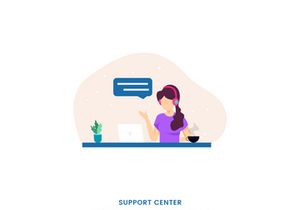 Support Center illustration concept