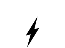 Lightning bolt flash thunderbolt icons vector