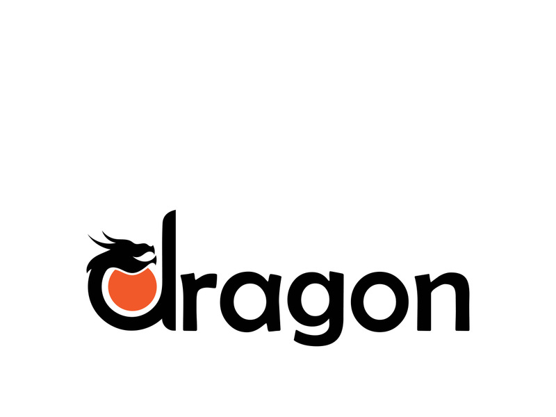 Dragon vector icon illustration design logo template