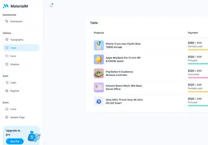 MaterialM Free NextJs Tailwind Admin Dashboard Template