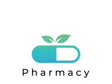 Pharmacy health abstract logo.