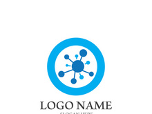 Molecule symbol logo template vector illustration design