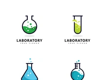 Lab logo science, Laboratory logo icon vector design