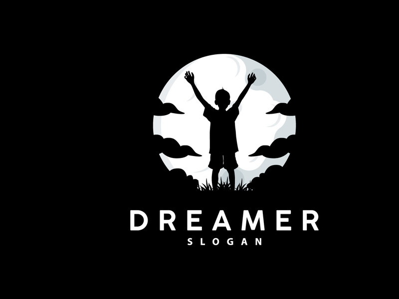 Dream Logo, Kid Dream Inspirational Design
