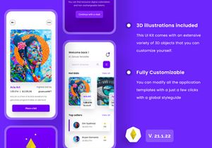 NFT Market Mobile App UI Kits