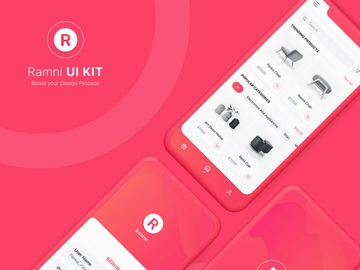 Ramni Free Mobile App UI UX Kit preview picture
