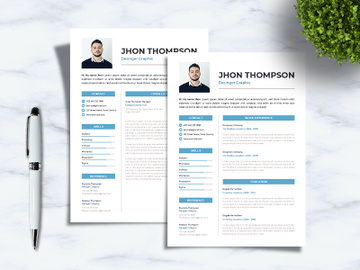 Minimal Resume Template Sanstemp preview picture
