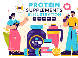 9 Healthy Protein Supplements Illustration preview picture