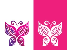 Butterfly logo icon vector design illustration