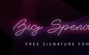 Big Spender Free Signature Font