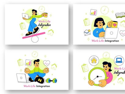 10 Work Life Integration Illustration